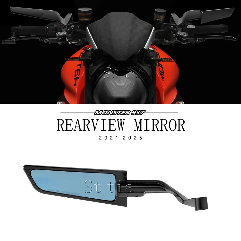 

Для Ducati Monster 937 SP 2021-2025 MONSTER 937, новое зеркало заднего вида для мотоцикла, алюминиевые регулируемые зеркала заднего вида с ЧПУ