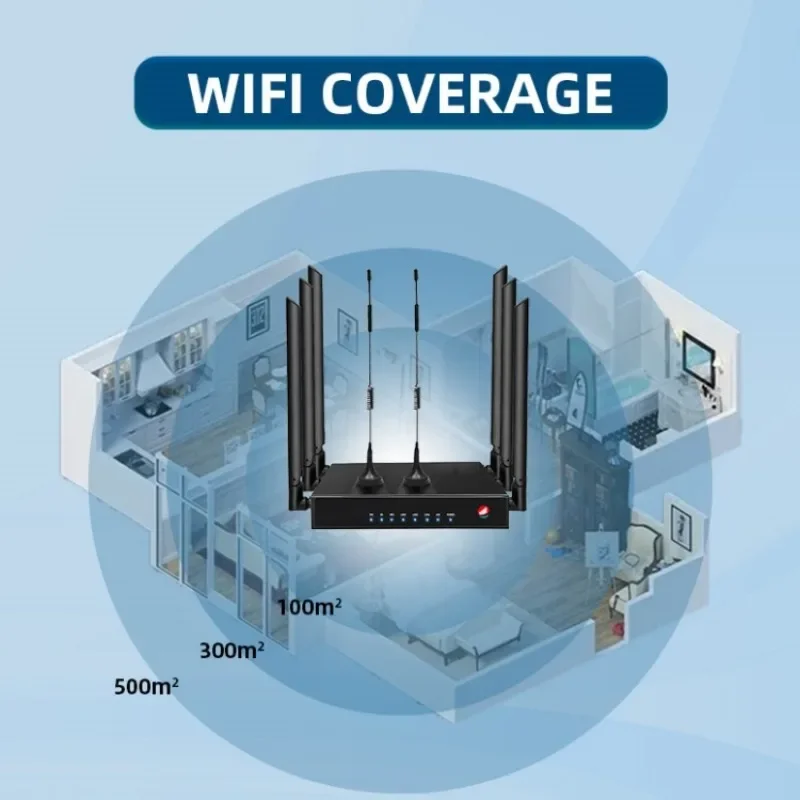 Single network port free broadband wireless WI-FI6 router 4G iron shell 5g wireless network full Netcom outdoor home