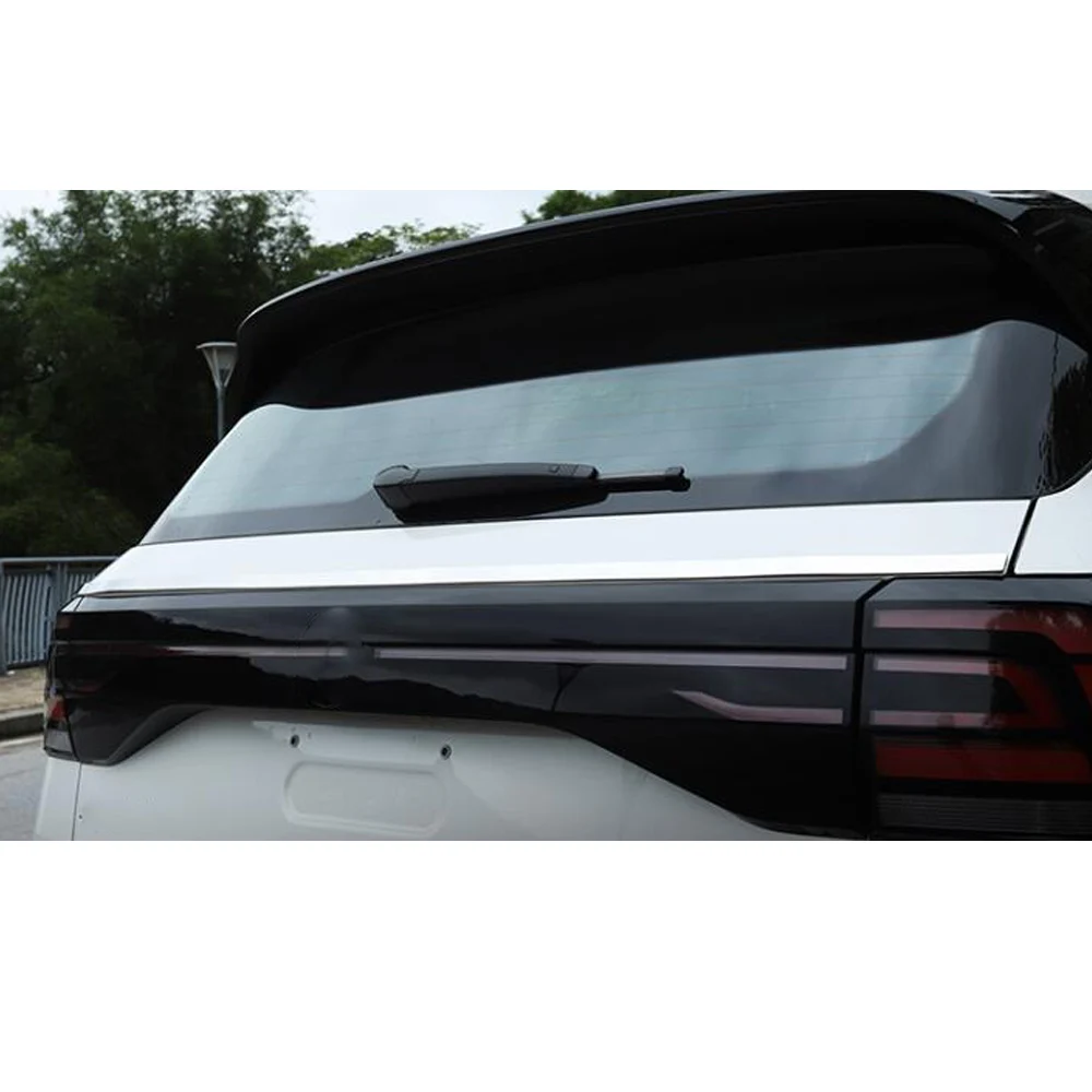 For Volkswagen VW T-cross Tcross 2019 2020 2021 2022 2023 Sticker Rear Back Door License Tailgate Bumper Frame Plate Trim Trunk - view 4