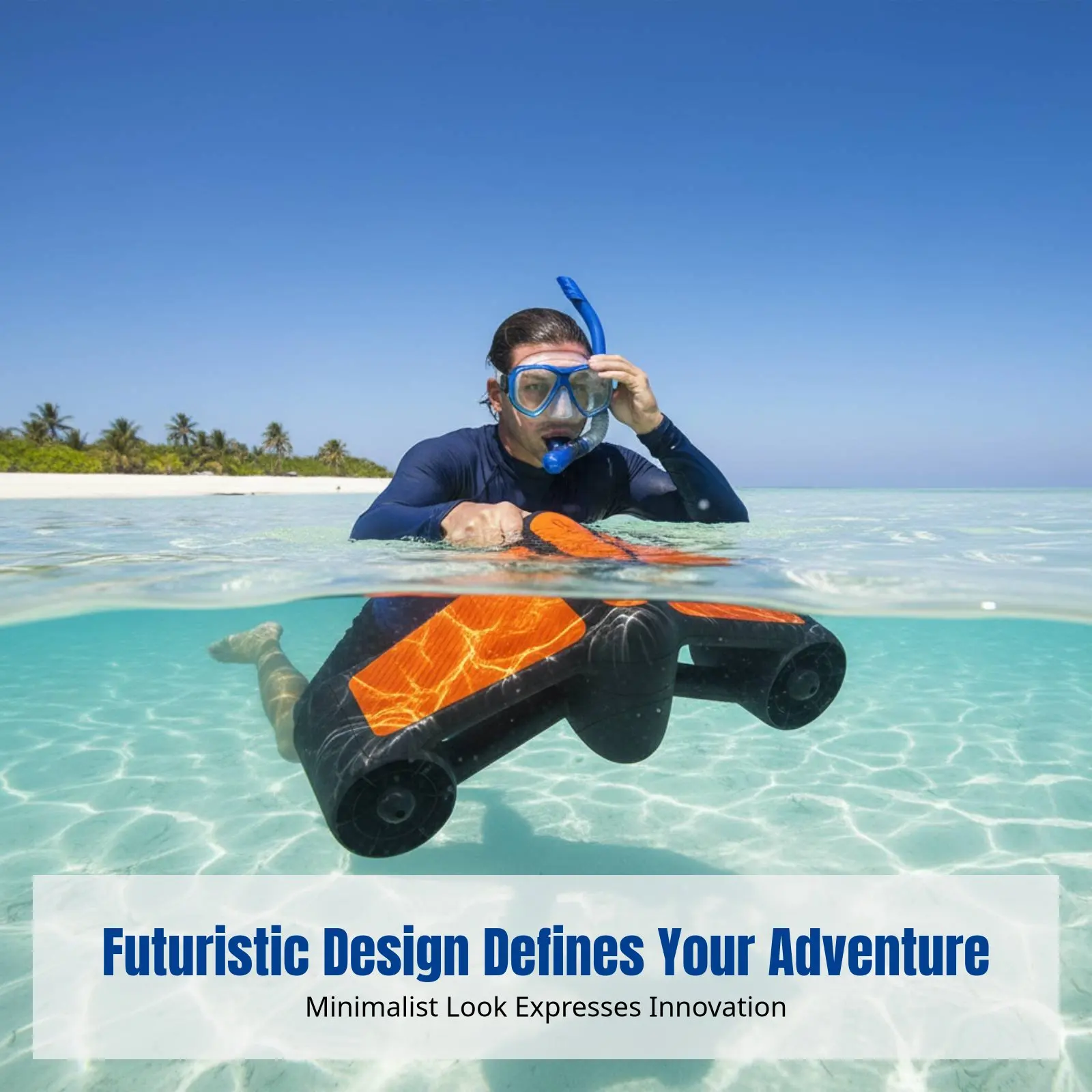 

Подводный движитель AquaJet, двойной привод, обтекаемая конструкция, для дайвинга, снорклинга, плавания