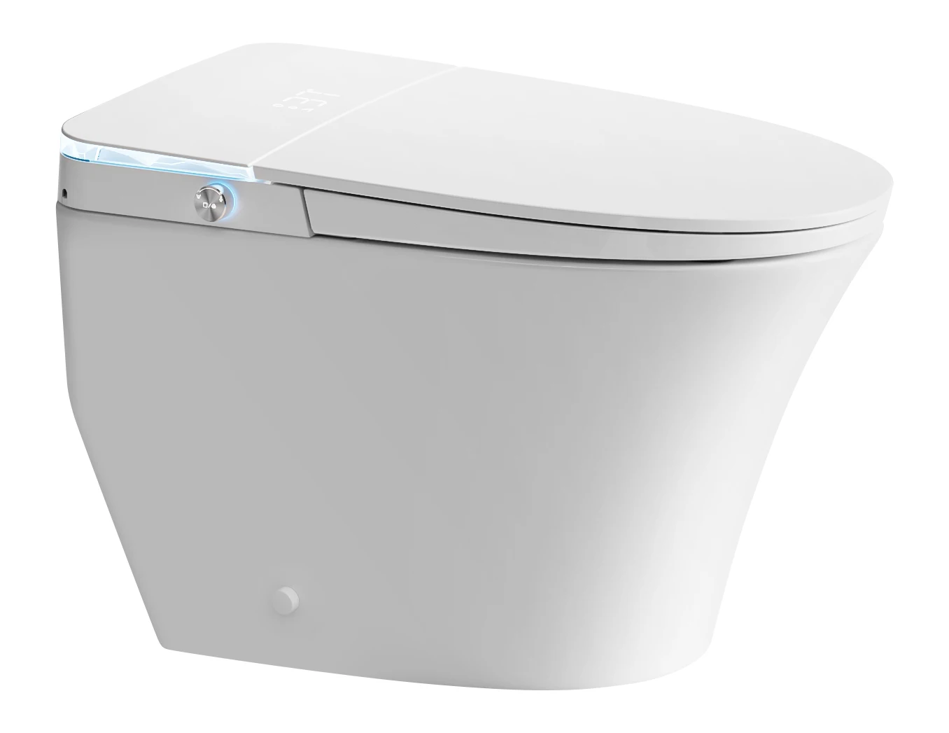 

CUPC US Electric Bidet ETL Smart Toilet with Automatic Cover Remote Control Elongated Bowl Floor Mounted