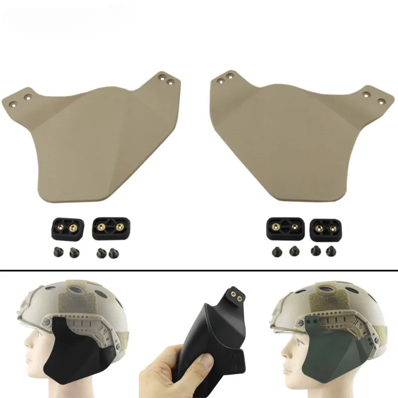 Tactical Airsoft Helmet Side Cover Ear Protection Cover Helmet Earmuffs For FAST MICH ACH Helmet Accessories