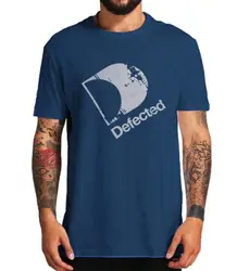 Defected Records Progressive House Music Record Label Mens Blue T-Shirt Cotton