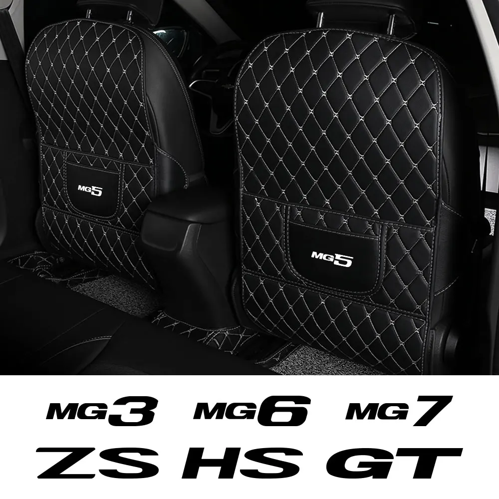 Car Anti Kick Pad Waterproof Seat Back Protector Cover Mat Auto Interior Accessories For MG ZS HS GT HECTOR MG3 MG5 MG6 MG7