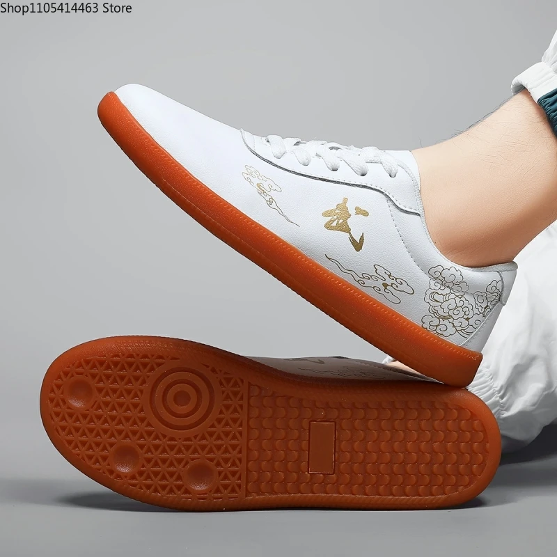 Martial Arts Shoes for Men Non Slip Chinese Traditional Kungfu Shoes Women Tai Chi Shoes Adult Outdoor Sneakers