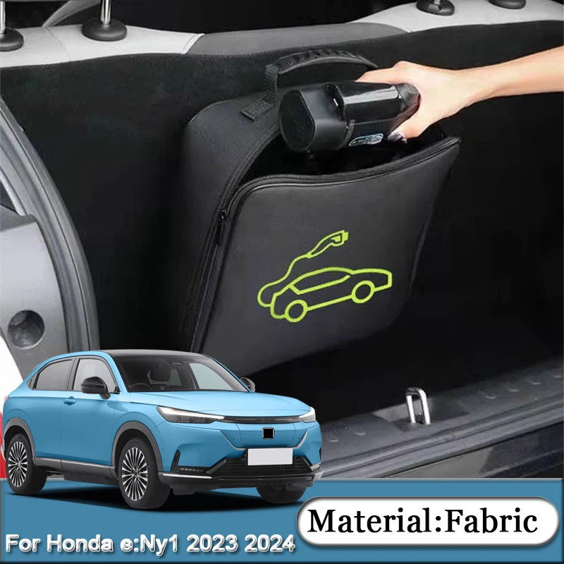 

For Honda e:Ny1 eNy1 2023 2024 2025 Car Charging Cable Storage Bag Charger Plugs EV Sockets Equipment Organizer Bag Waterproof