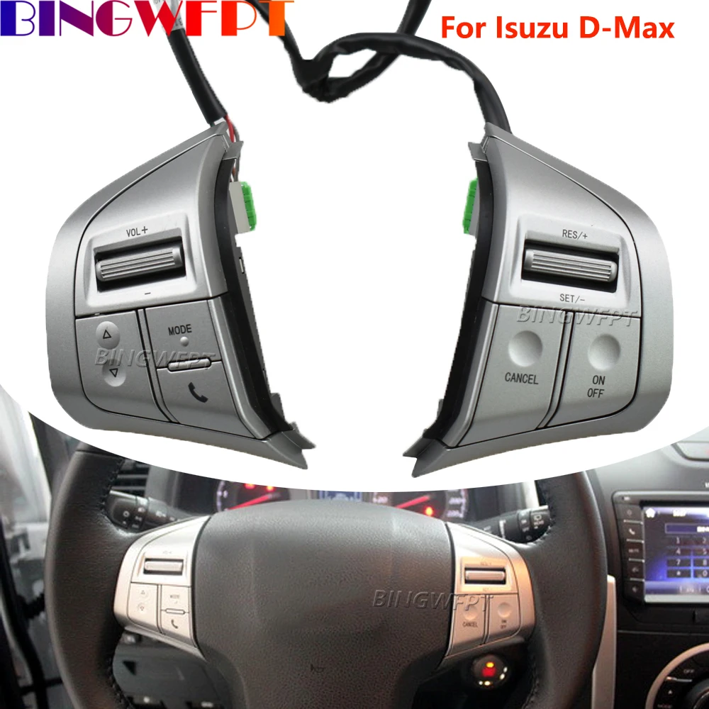 Audio Volume Telephone Cruise Control Switch For Isuzu D-Max 2015 2016 2017 2018 Multifunction Steering Wheel Button