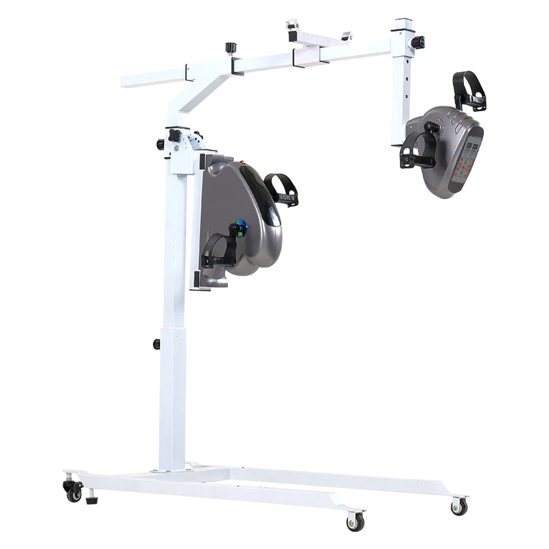 Bed electric rehabilitation bicycle elderly stroke hemiplegia hand, foot and limb linkage lying training equipment