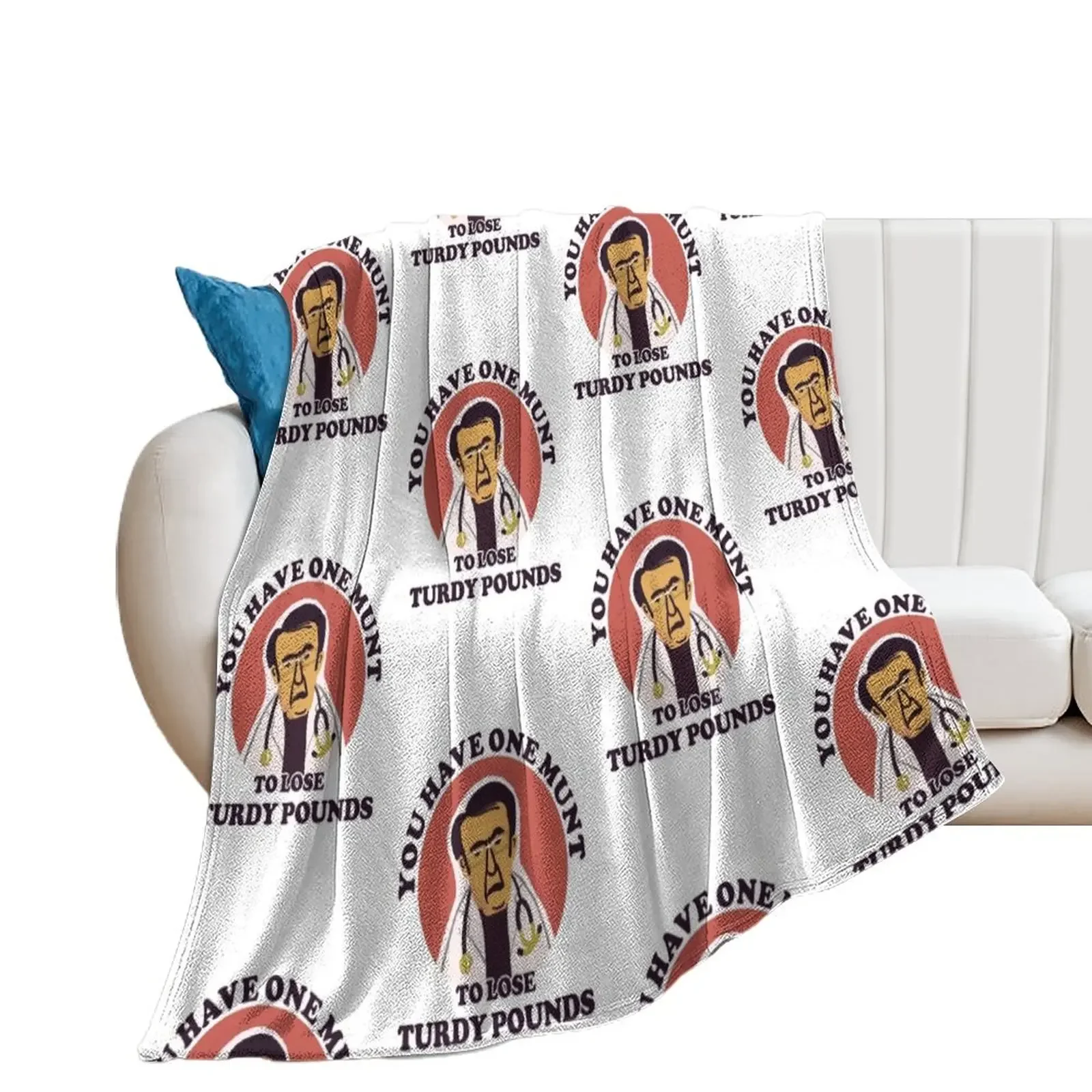 Dr Now from My 600-lb Life You have one munt to lose turdy pounds Throw Blanket Personalized Gift wednesday Blankets