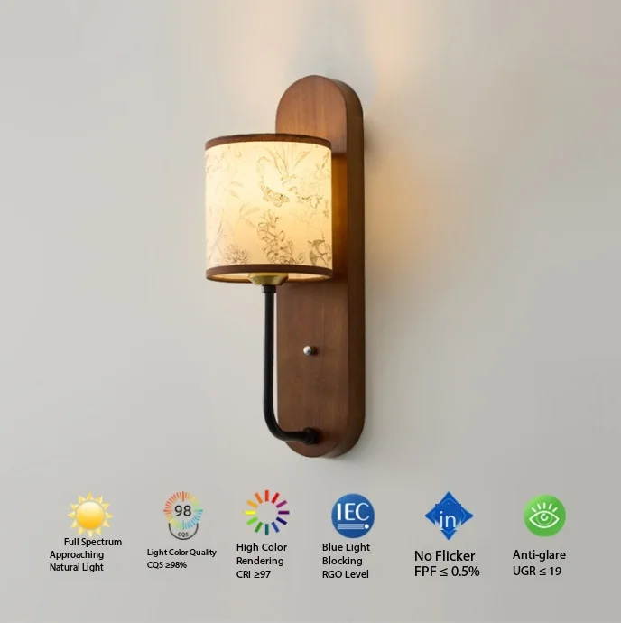 中国のレトロな-led-ウォールランプリビングルーム廊下ダイニングルーム寝室ベッドサイド装飾雰囲気照明