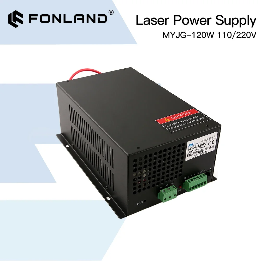 

FONLAND 120W Laser Power Supply Source Replacement MYJG-120W 110/220V for Reci yongli EFR Co2 Laser Tube Cutting Machine