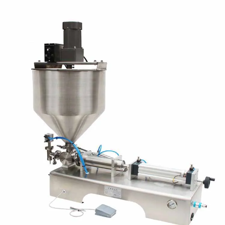 Semi Automatic Heating Mixing Filling Machine Wax Filling Machine 100ml to 1000ml