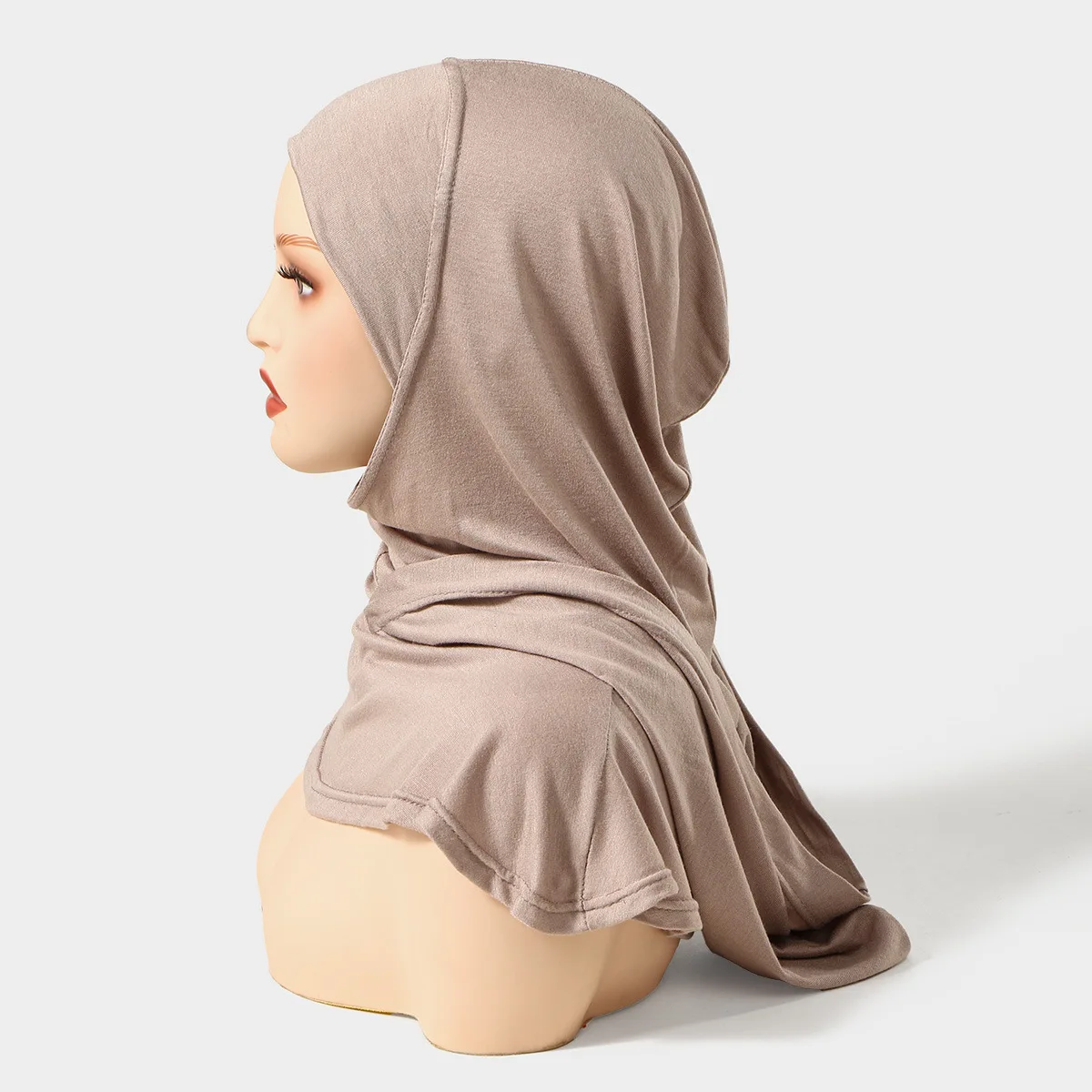 

Мусульманский готовый хиджаб-джерси для женщин, шарф-тюрбан Амира, эластичный боннет, покрывало для головы и шеи, головной убор для молитвы, хиджабы, платок, повязка на голову