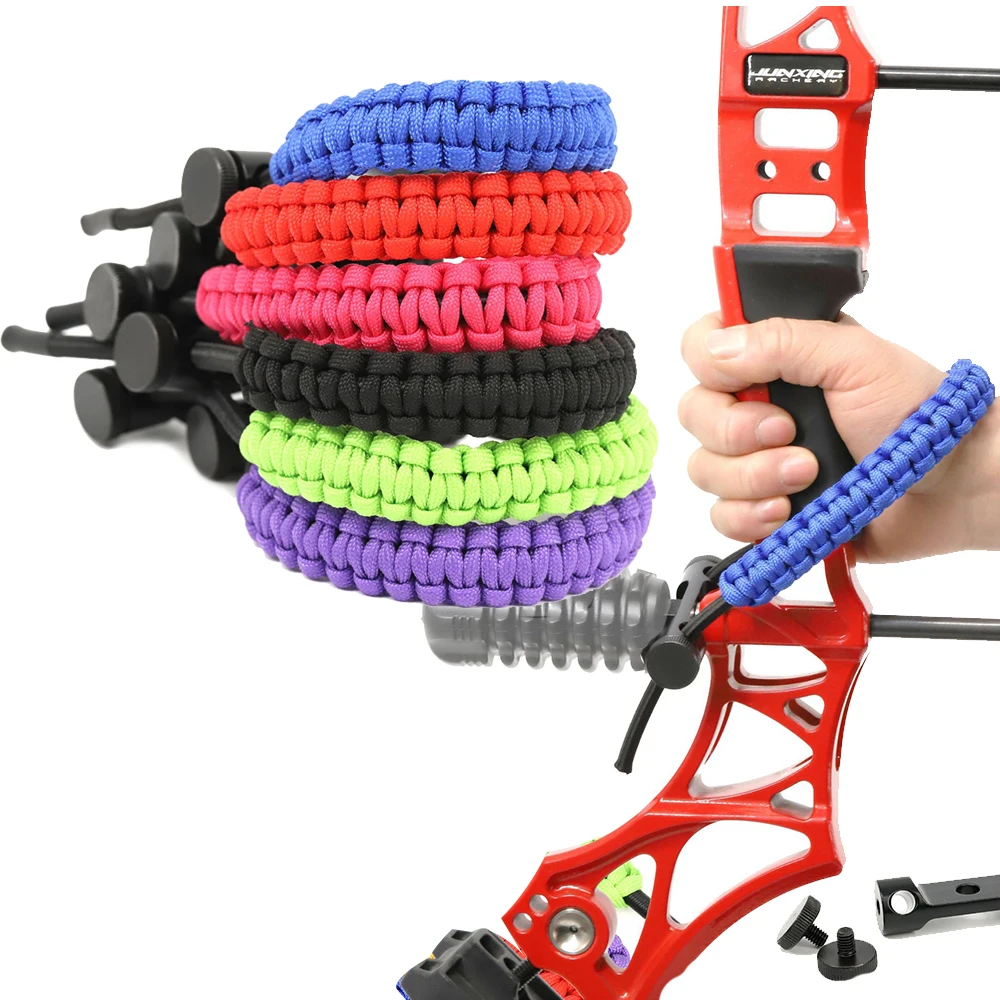 

1PC Archery Wrist Strap Bow Wrist Sling Hand Loop Support Strap Archery Compound Bow Stabilizer Accessories Handle Wrist Strap