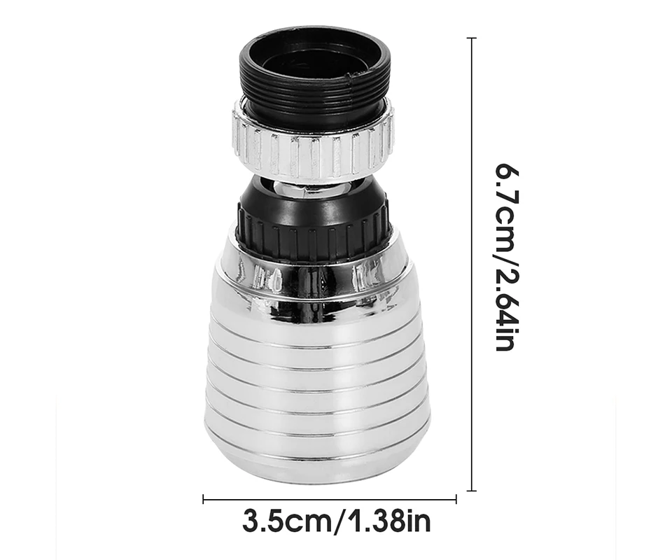 360 Degree Rotatable LED Faucet Light Multiple 360 Water Saving Light Tap Nozzle For Kitchen Bathroom Aerator Stream Glow