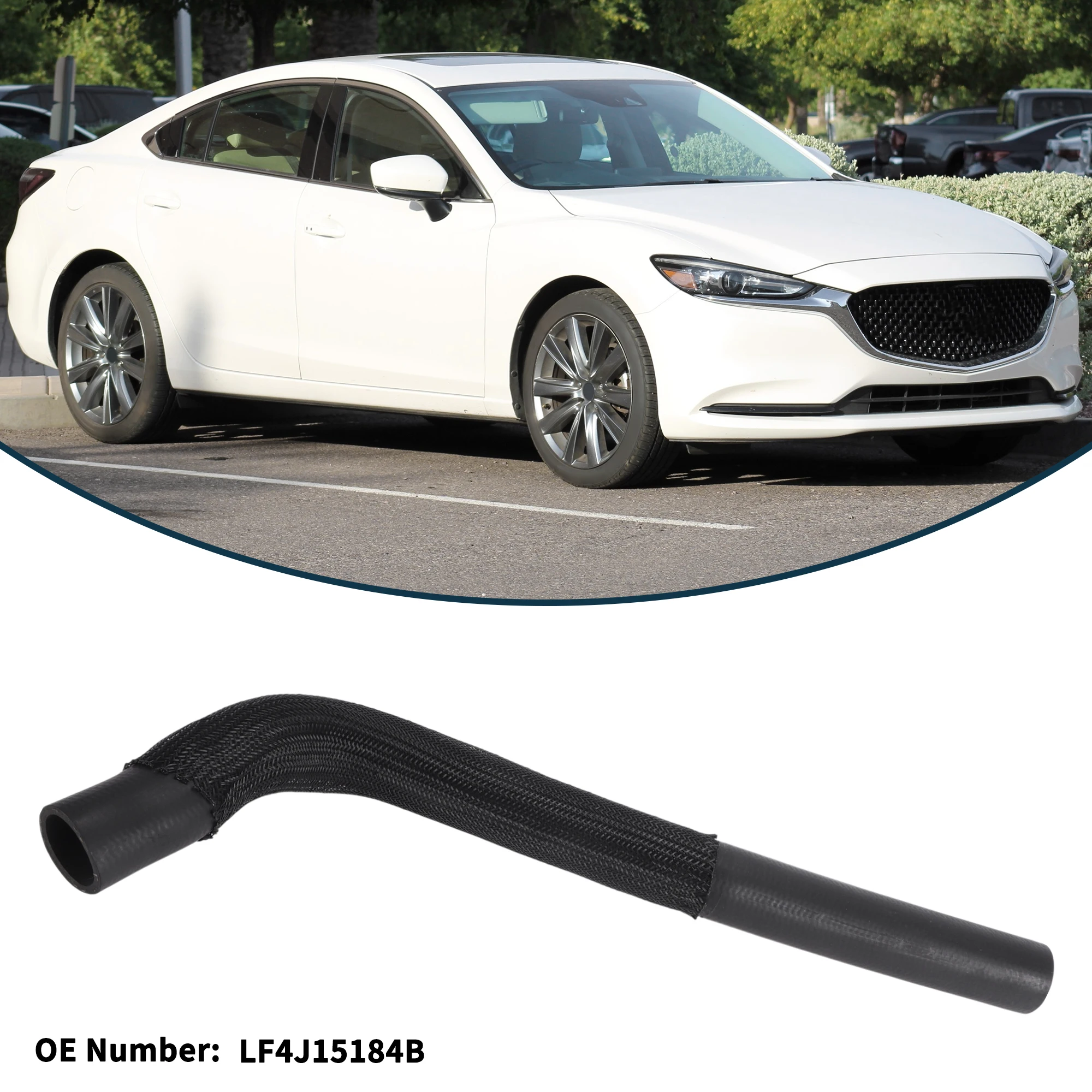 

UXCELL шланг радиатора, шланг обогревателя No LF4J15184B для Mazda 6 2007-2013, резиновая трубка охлаждающей жидкости, черная, 1 шт.