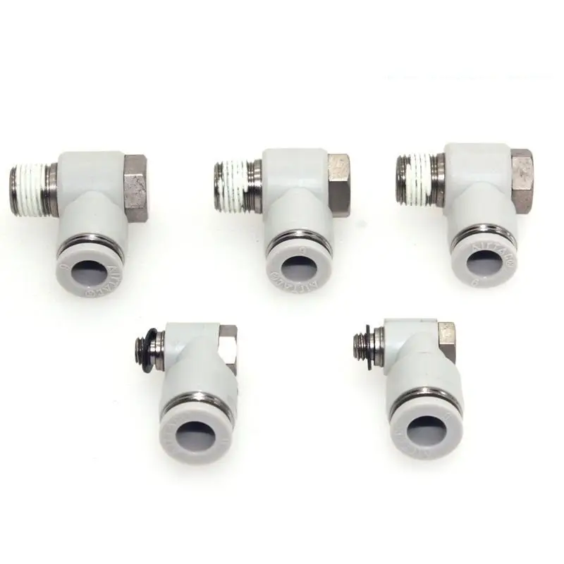 PH Series Male Elbow Pneumatic Quick Fitting 90° Swivel Elbow Connector PH4/6/8/10/12-M5/01/02/03/04