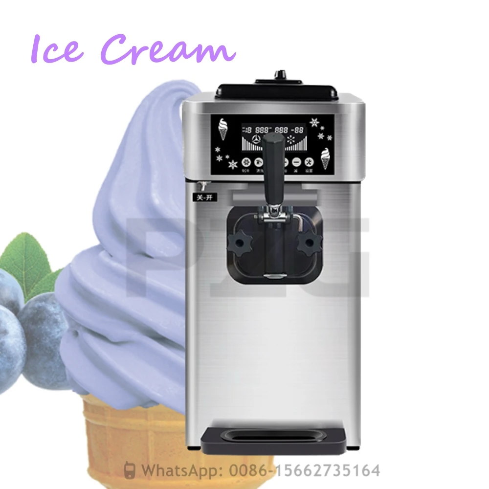 

18-20L/H Table Top 1 Flavor Frozen Yogurt Soft Serve Ice Cream Machine Ice Cream Making Machine Ice Cream Maker