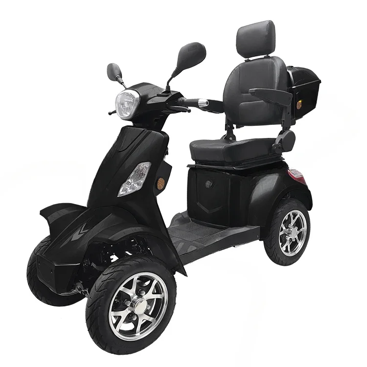 Scooter elétrico para deficientes, Scooter elétrico Eec, 4 rodas, mobilidade ao ar livre, assento duplo, 350W, luxo, para os idosos