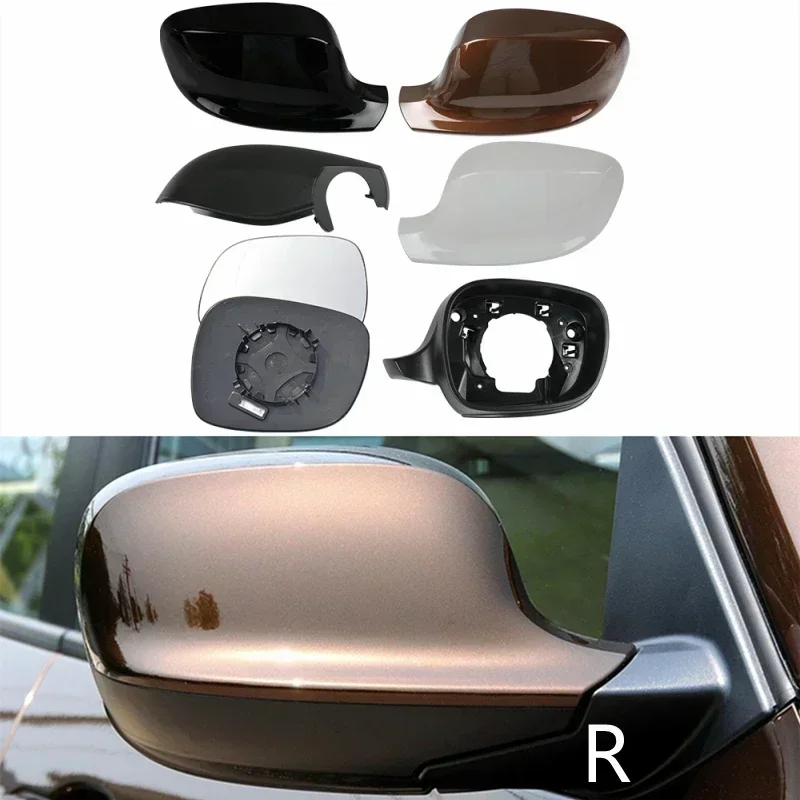 

Rearview Mirror Heated Glass Lens Side Cover Frame Cap Bottom Lower Lid Left Right For BMW X1 E84 X3 F25 2010 2011 2012 2013