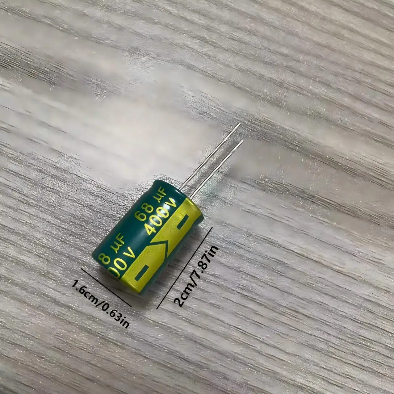 5PCS/Lot 400V 68μF Aluminum Electrolytic Capacitor Size 16mmX25mm 20%