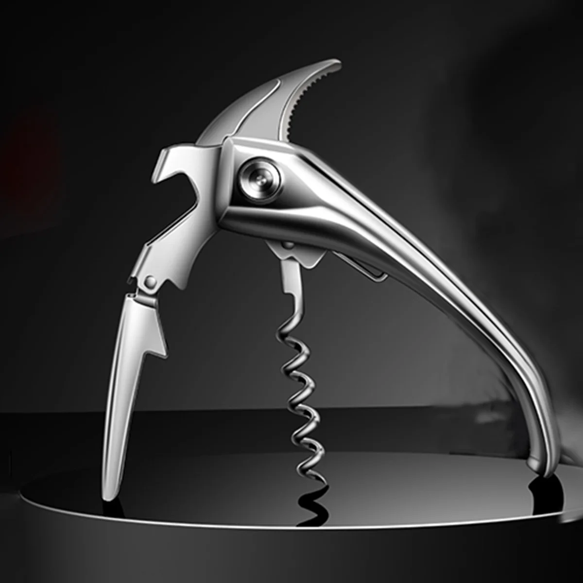

Portable Bar Opener Tool, an Excellent Gift Choice Stainless Steel Unicorn Metal Wine Opener with High-end Packaging Box,