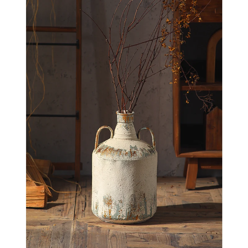 

Creative Wabi-sabi Art Home Decor Bedroom Hotel Living Room Decoration Vase MgO Flower Vase