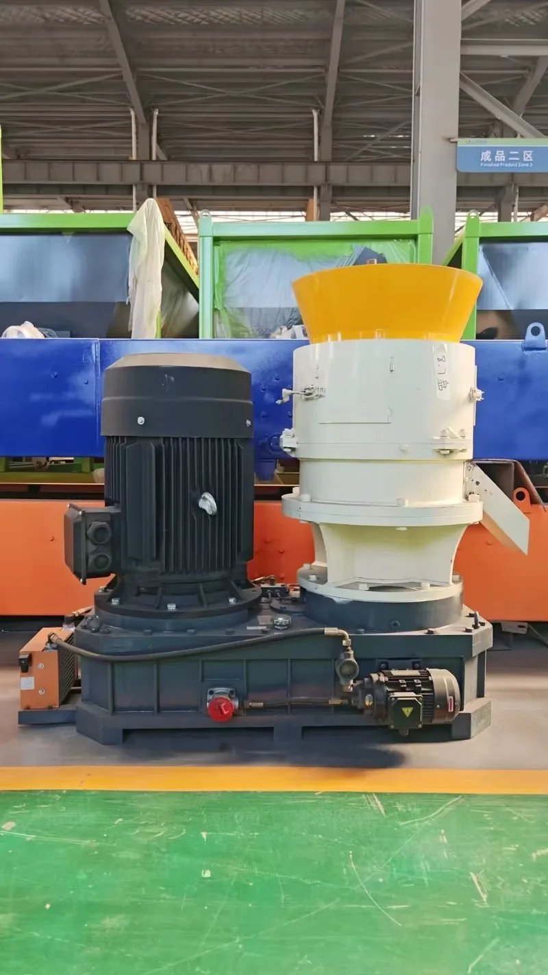 24KW 380V Flat Die Pellet Mill 1000-4000kg/h 3-8mm Alfalfa Wood Biomass Feed Machine Sale Support Custom