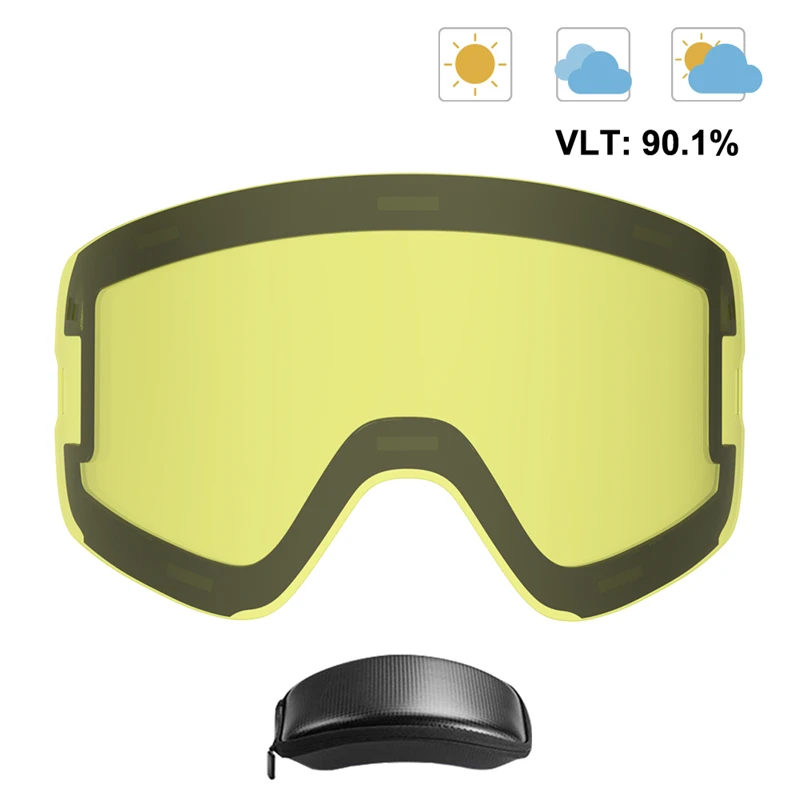 Magnetic Ski Goggles Men Snowboard Glasses Double Layers Lens Anti-fog UV400 Snow Goggles Women Snowmobile Skiing Eyewear OTG