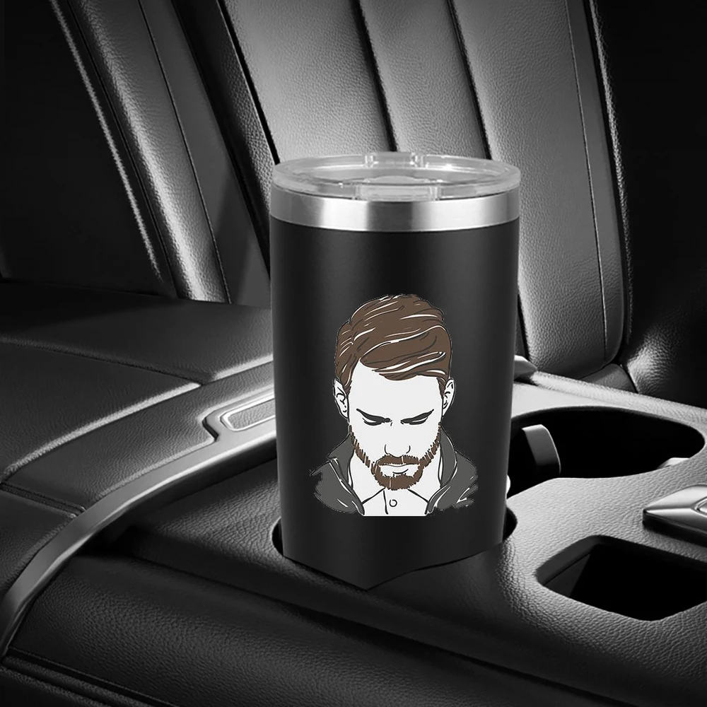 Stylish Stainless Steel Cups, Available for Customization with Patterns and Names. Coffee Cups, Beverage Cups，Valentine's Day.