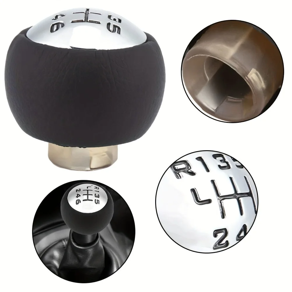 6 Speed Manual Car Gear Stick Shift Knob Head For Peugeot 307 308 3008 407 5008 807 PARTNER B9 TEPEE Citroen C3 C4 Picasso C8