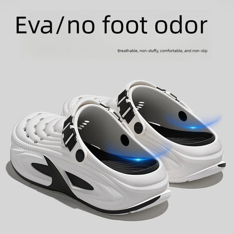 Men's Clogs Slides Non Slip Couple Closed Toe Sandals For Outdoor Beach Tidal Water Wearing Popular Summer Footwear