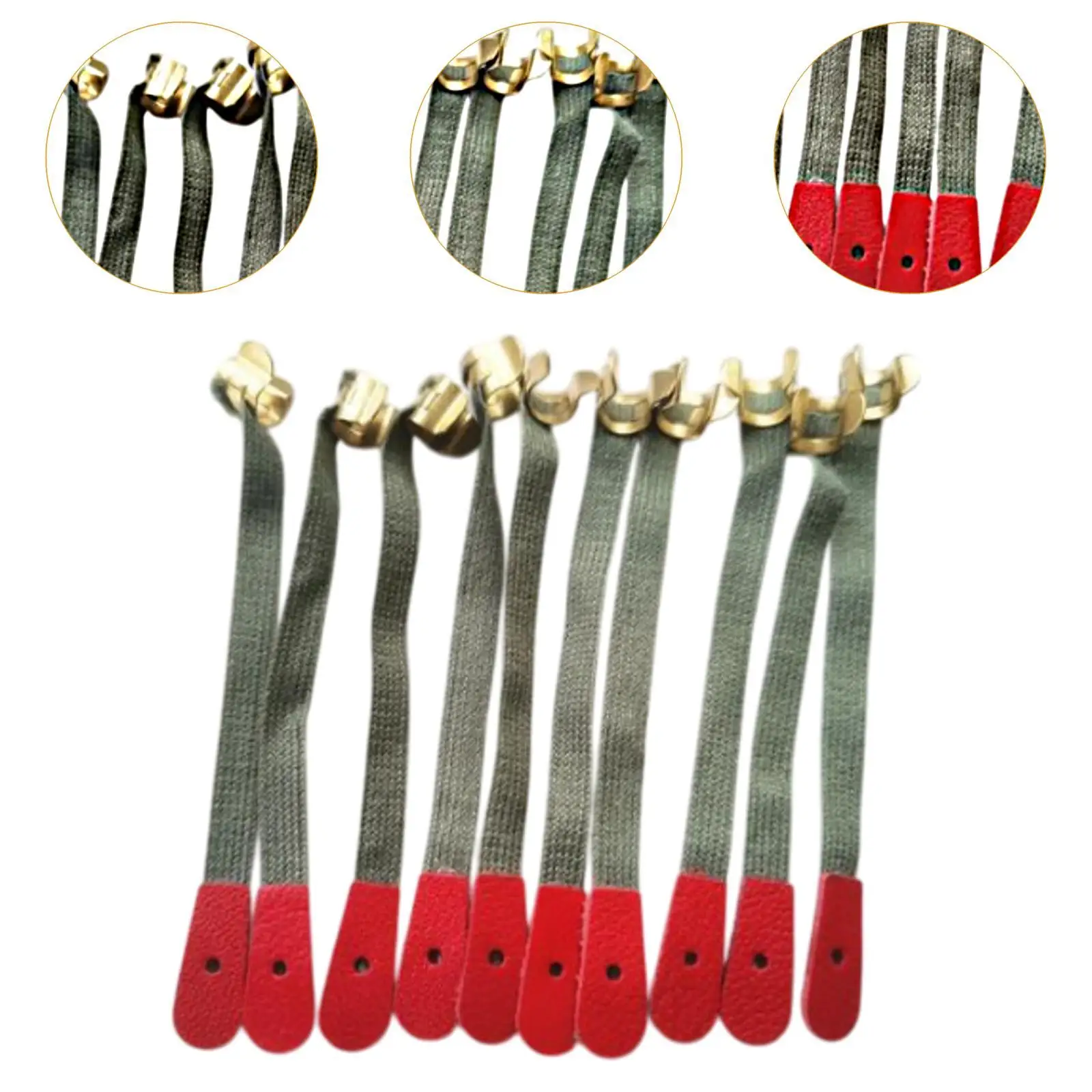 10 Pieces of Bridle Straps for Piano Repair Tools And Components