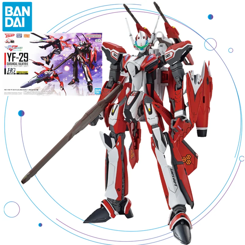 

Bandai Hg 1/100 Macross Frontier The Movie Sayonara No Tsubasa YF-29 Durandal Valkyrie Saotome Alto Model Kids Assembly Gift