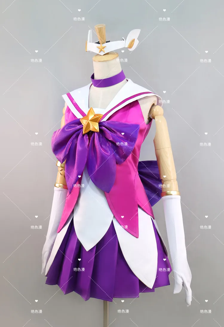 

Popular Game LOL Guardian of the Star Lux Cosplay Costume Halloween Party Full Set Suit