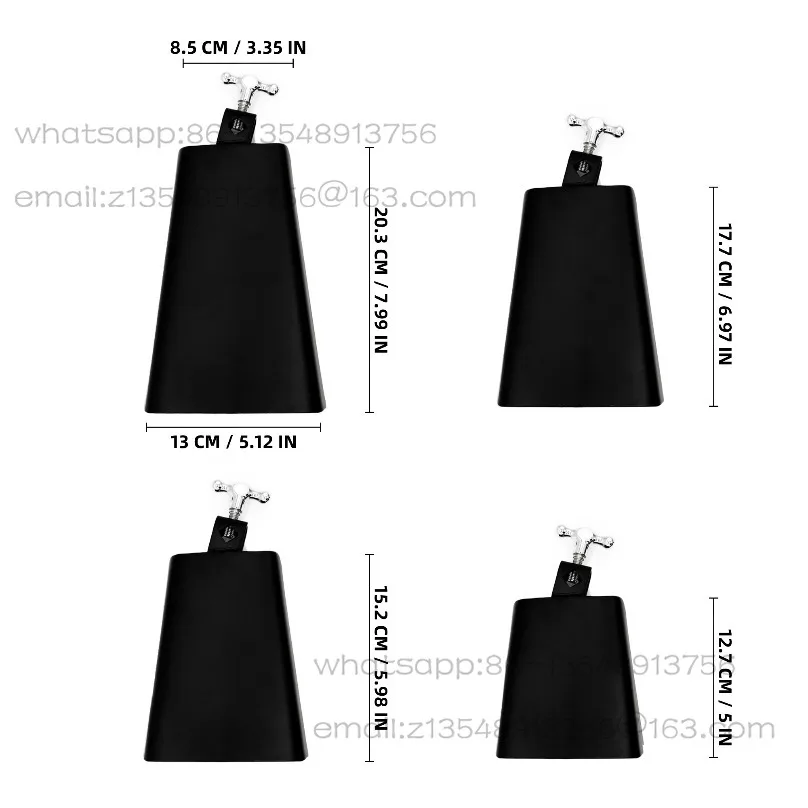 

Металлический колокольчик (корбелл), латинский ударный инструмент 5 дюймов + высококачественная барабанная палочка 5A, быстрая доставка.
