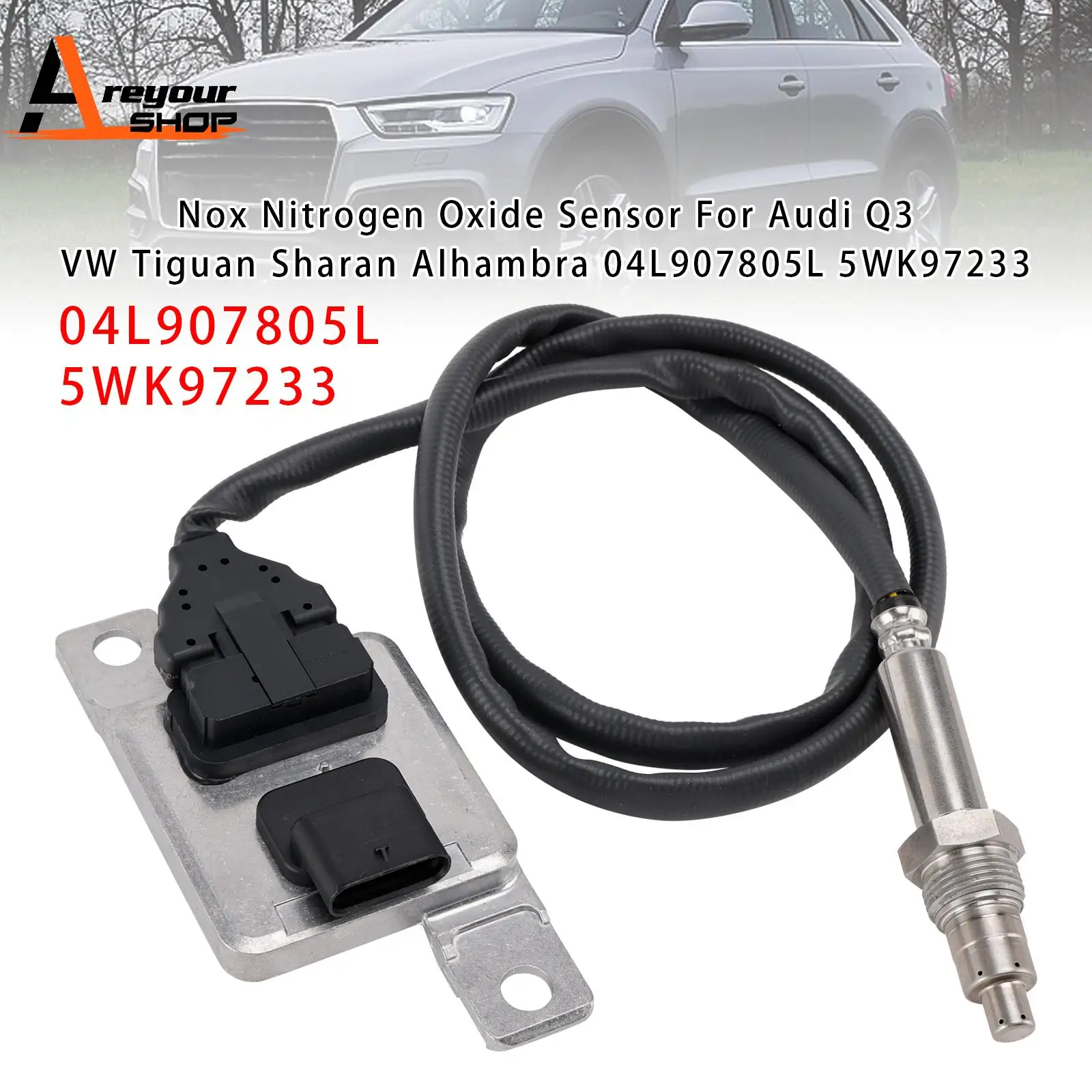 

Areyourshop Nox Sensor for Audi Q3 VW Tiguan Sharan Alhambra 04L907805L 5WK97233