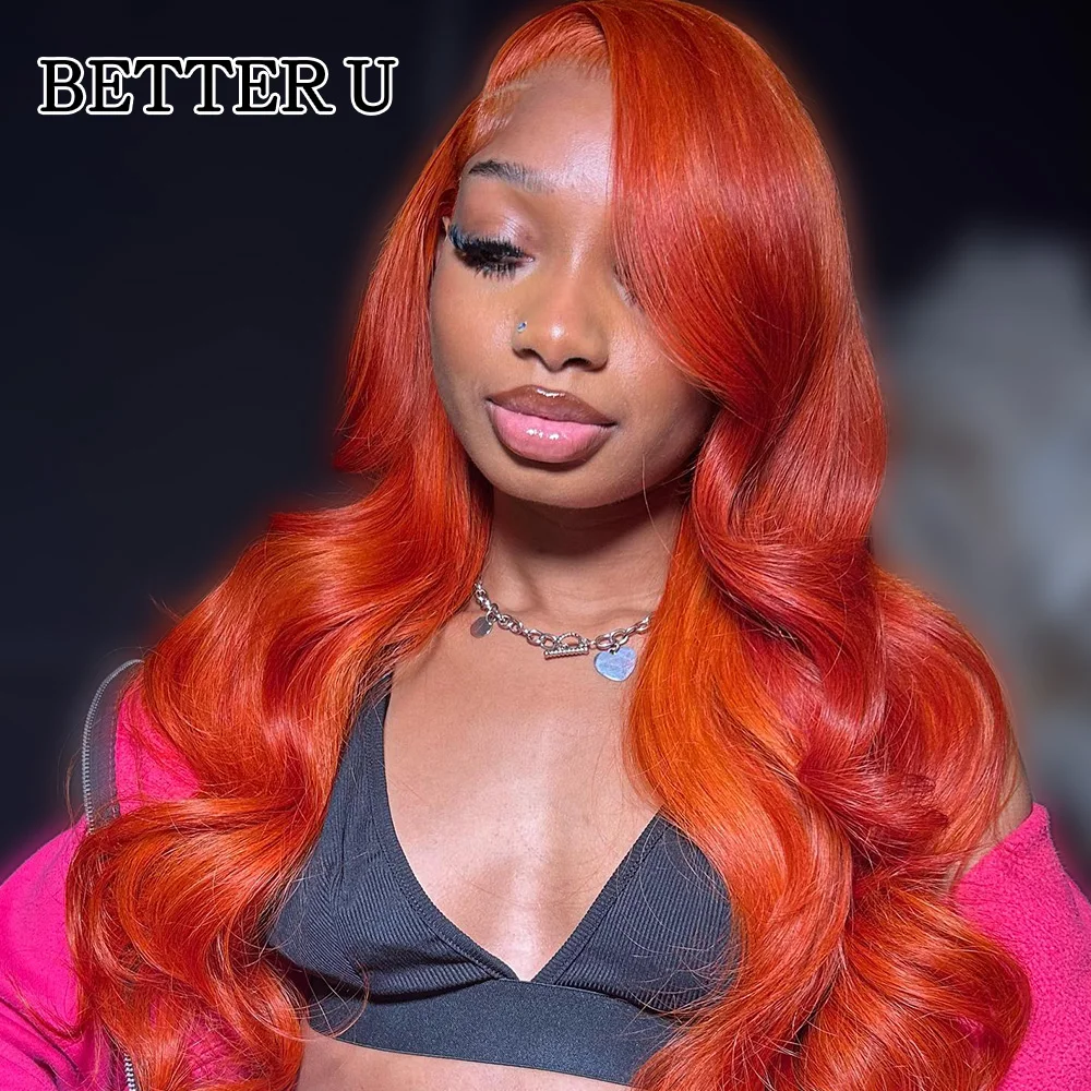 

13x6 Lace Front Wig Amber Brown Body Wave Brazilian Human Hair Wig Colored PrePlucked13x4 Lace Frontal Wig For Women Human Hair