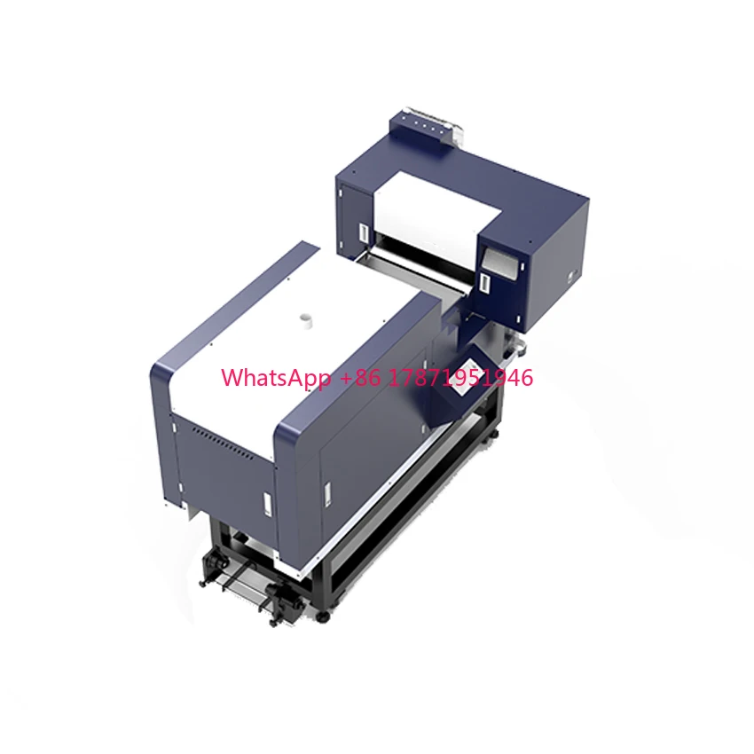 DTF t-shirt printer dual head 42cm dtf shaking powder PET film I1600 digital t shirt printing machine