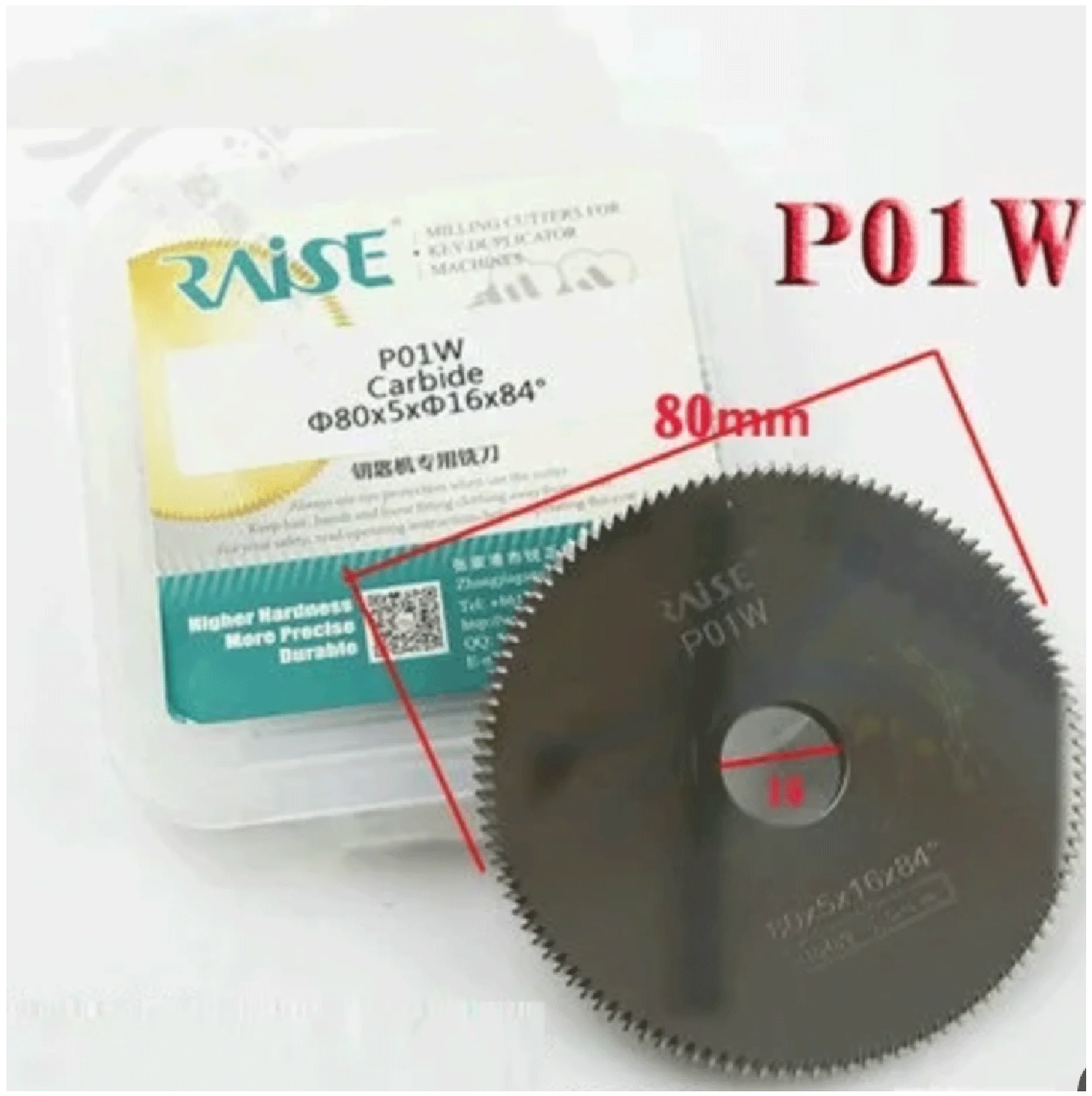 RZ P01W D704861ZB Carbide tungsten key blade cutter 80*5*16mm*110T saw blade for SILCA BRAVO, BIANCHI,key cutting machines