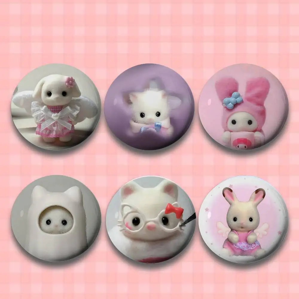 شارات نجمة كرتونية لطيفة على شكل حرف S-سيلفانيان F، دبابيس، دبابيس، دعائم من القصدير، هدايا عيد الميلاد، هدايا عيد الميلاد #1