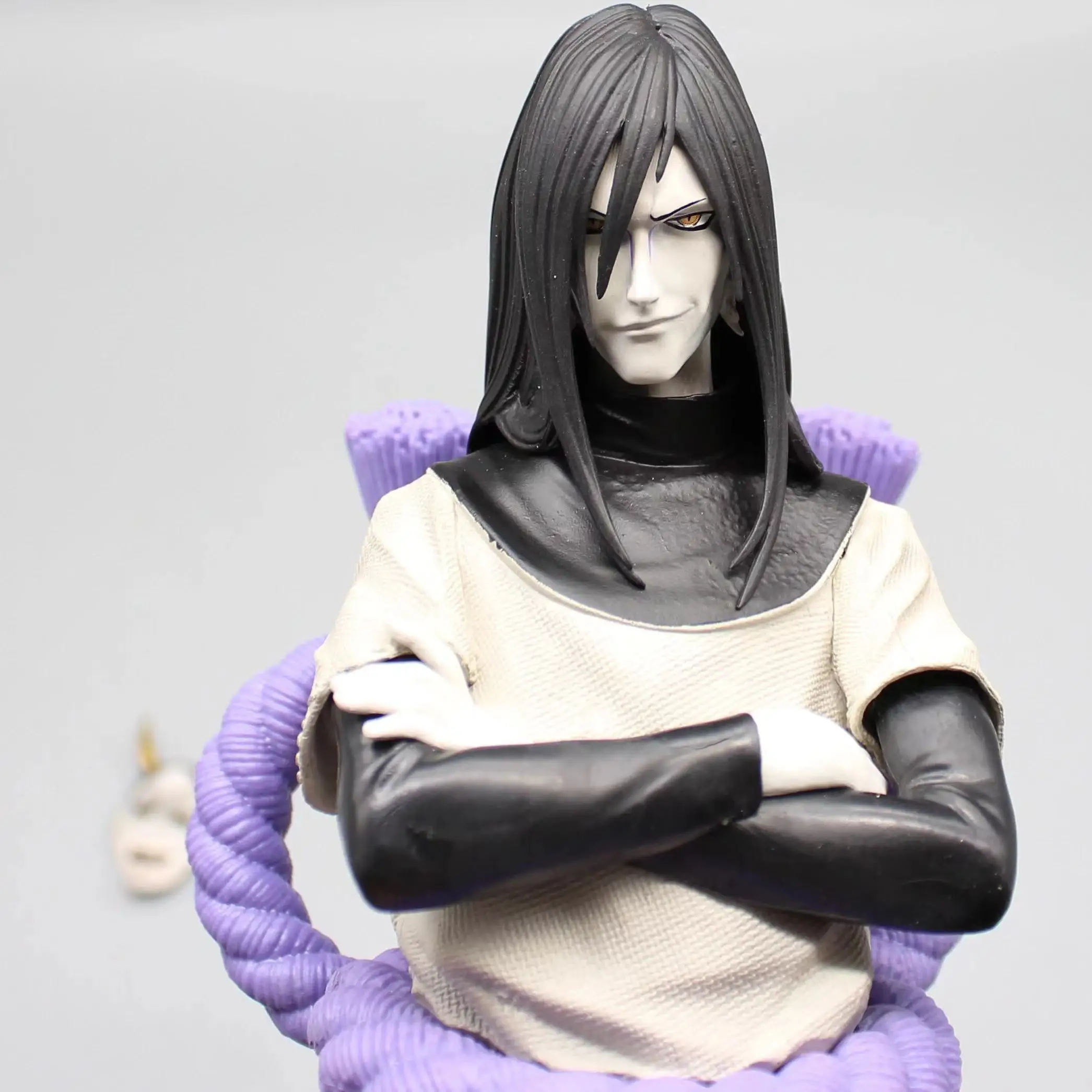 Anime Naruto Orochimaru Action Figure, Akatsuki Estátua, Modelo PVC, Figurinha do Buraco Negro, Ornamento Colecionável, Toy Boy, Presentes para Fãs, 32cm