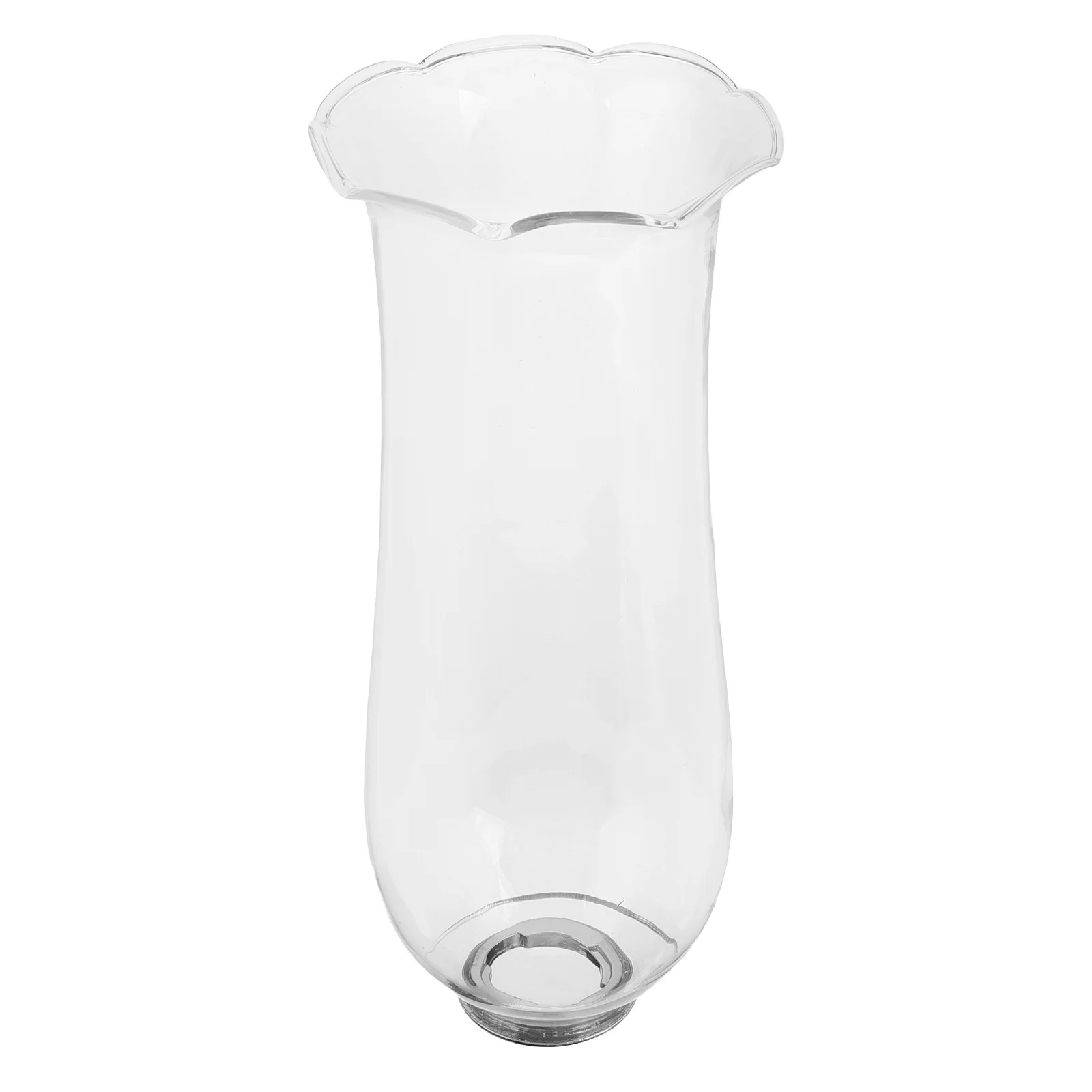 

Clear Glass Lamp Cover Vintage Hand Blown Oil Lamp Shade Windproof Candleholder for Table Centerpiece