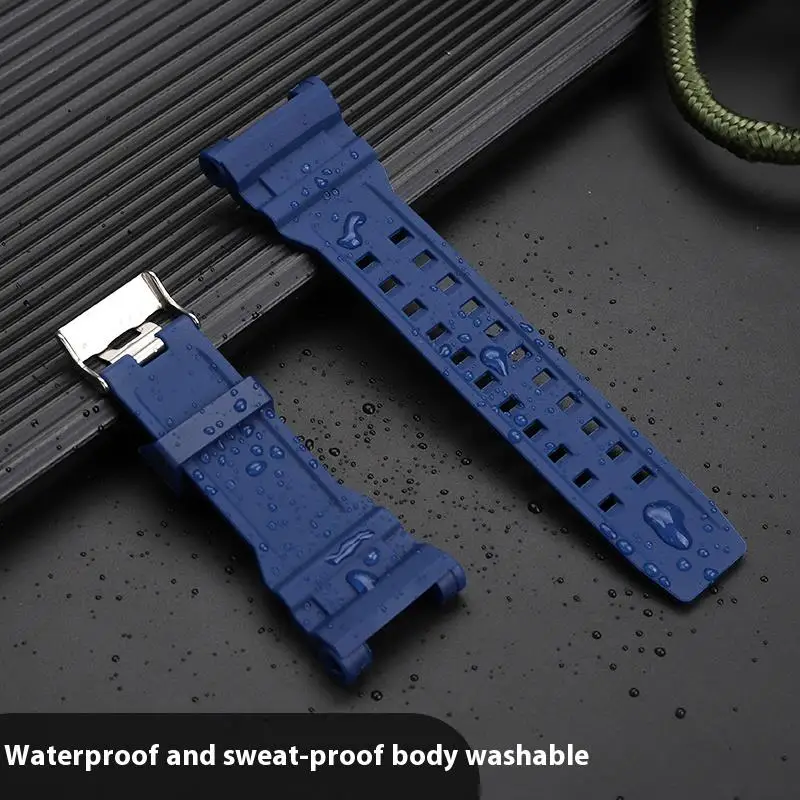 For Casio Gshock Series GR-B200 Watchband Men's Waterproof Resin Silicone Watch Strap GR-B2001B Special Concave Rubber Wristband