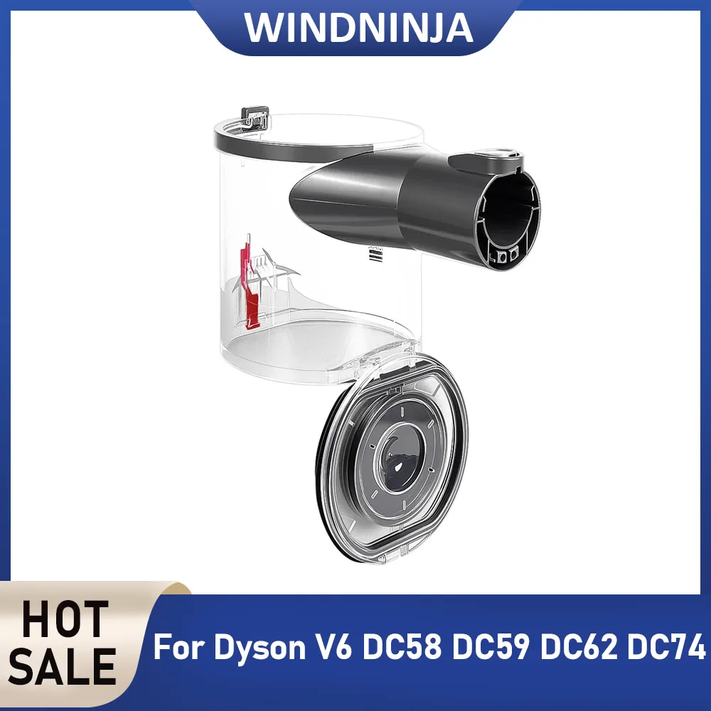Staubbehälter mit A-Schnittstelle, Ersatzteile für Dyson V6 DC58 DC59 DC62 DC74 Staubsauger-Zubehör, Staubbehälter-Ersatz