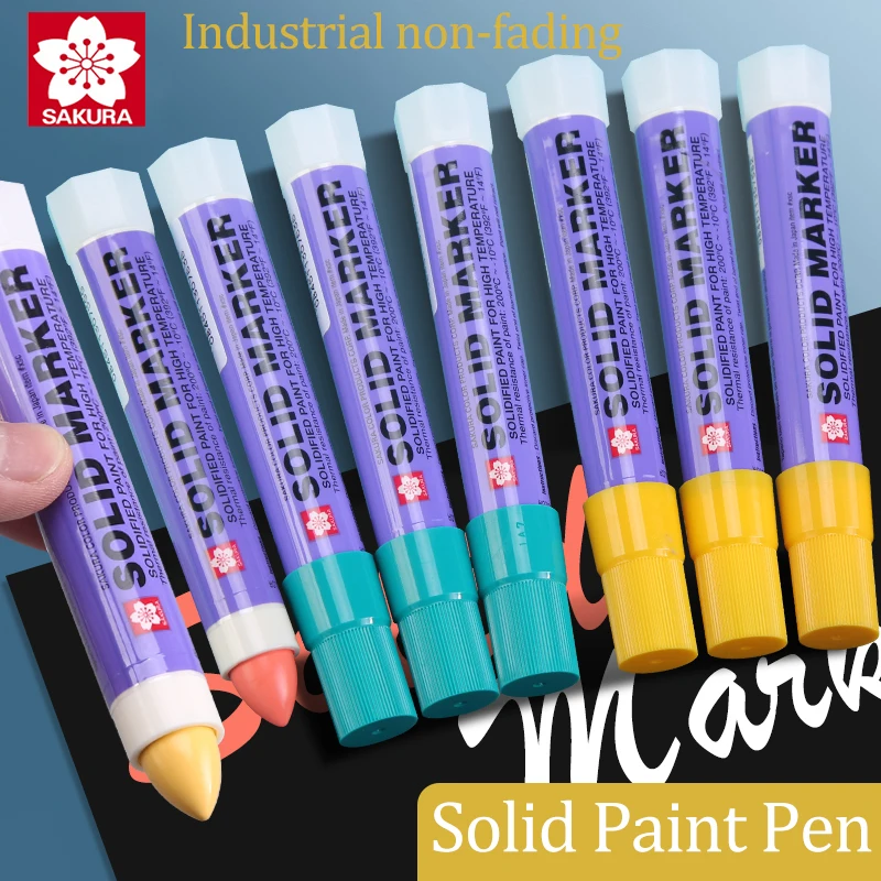 Sakura Solid Paint Pen XSC Industrial Metal Markers High Temperature Waterproof Oily Construction Marker Pen Does Not Fade Posca