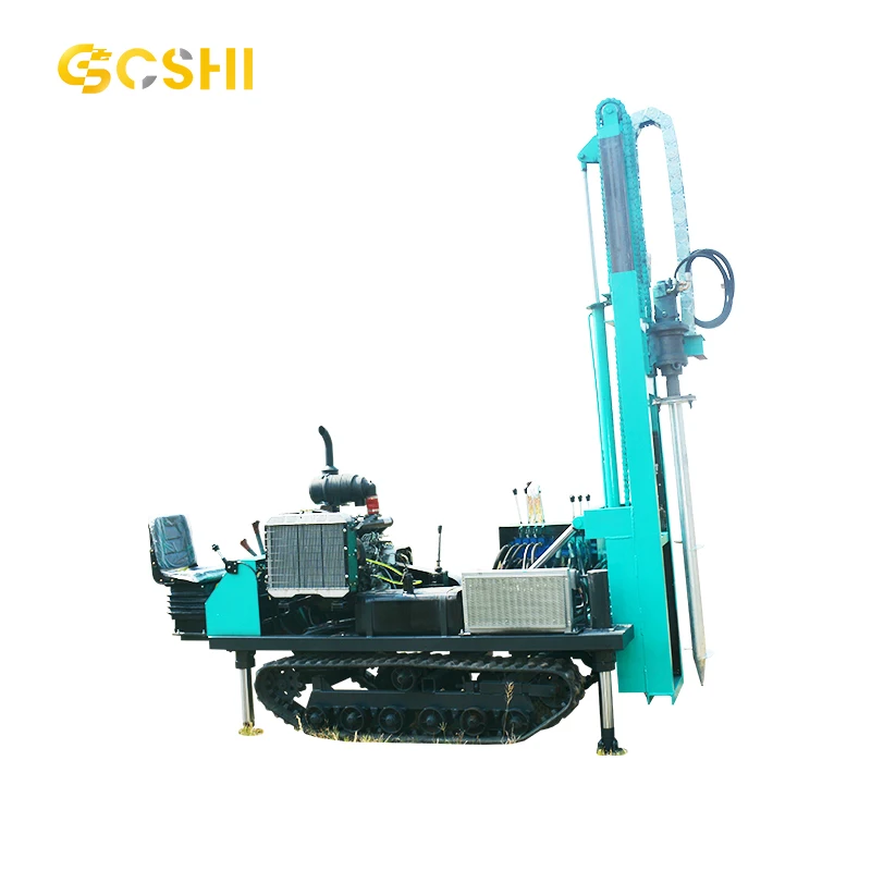 Small DTH Drilling Rig Multifunctional Ground Nail Drill Courtyard PV Pile Driver Multi Use for Rock Soil Drilling