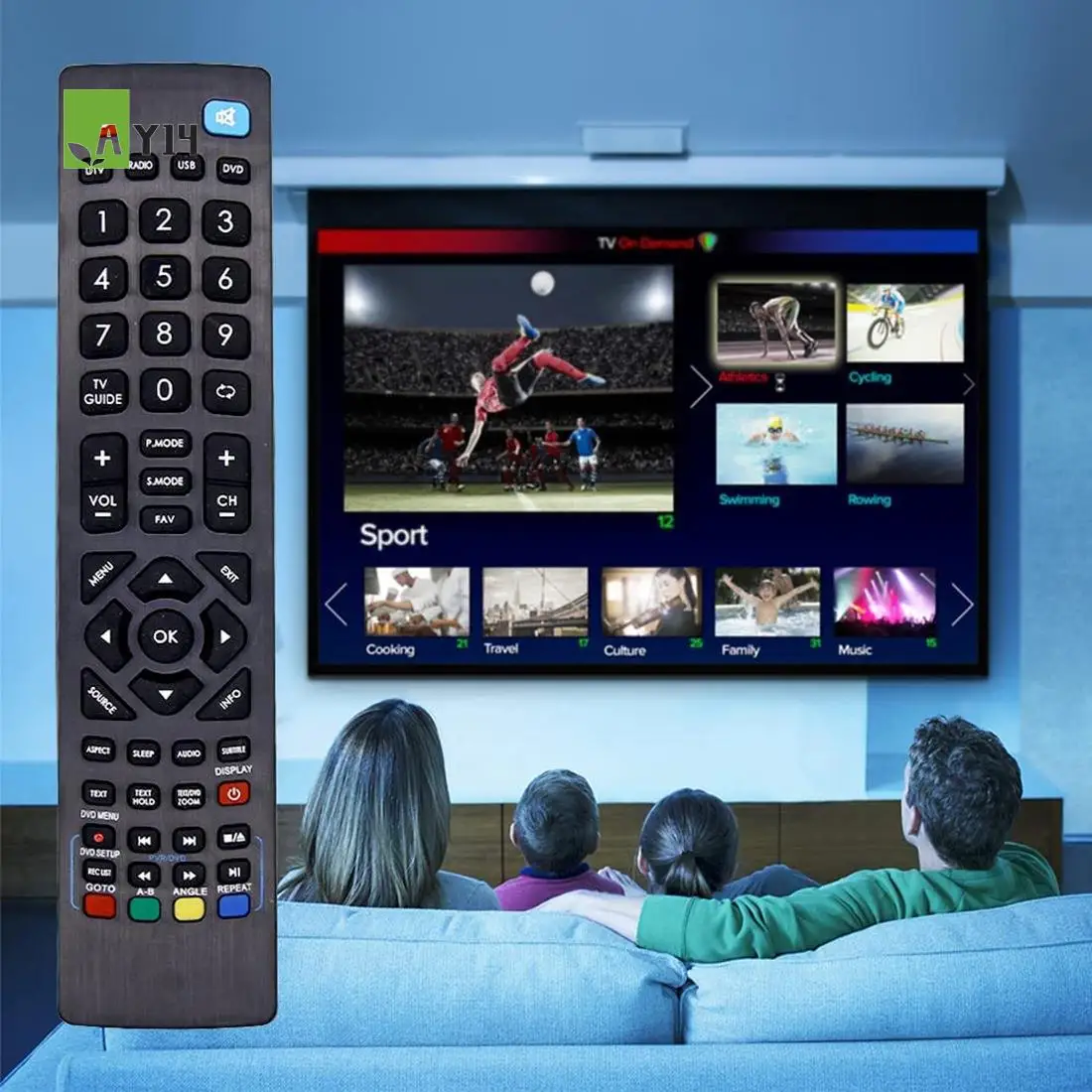 AY14 -Replacement Remote Control For Blaupunkt LCD LED 3D Smart TV - No Setup Required Blaupunkt Universal Remote Control
