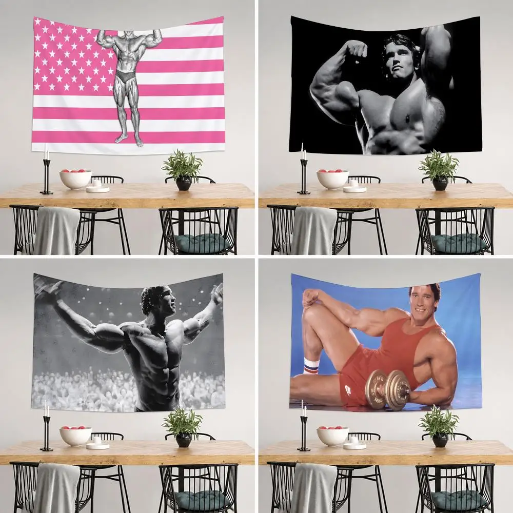 Arnold Schwarzenegger Tapestry Tapestry Wall Hanging For Bedroom Dorm Living Room Decor Aesthetic