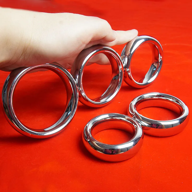 Schwerer Penisring, Griff um Penis und Hoden, langlebiger Erektions-Cockring aus Metall, Sexspielzeug für Männer, Ballstrecker